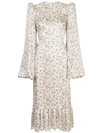 THE VAMPIRE'S WIFE THE VAMPIRE'S WIFE FLORAL PRINT POUF SLEEVE DRESS - 白色