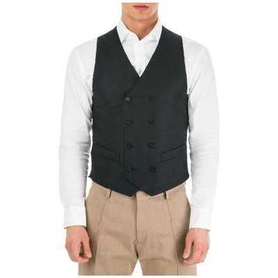 Emporio Armani Men's Sweater Waistcoat Vest In Grey
