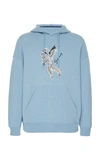 GIVENCHY PRINTED COTTON-JERSEY HOODED SWEATSHIRT,714361