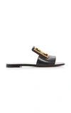 Givenchy 4g Logo-embellished Leather Sandals In Black