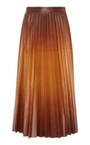 GIVENCHY PLEATED LEATHER MAXI SKIRT,717612