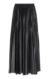 Givenchy Pleated Midi Skirt In Black