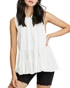 FREE PEOPLE RIGHT ON TIME TIERED-HEM TUNIC,OB958683