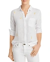 Rails Charli Embroidered-pineapples Shirt In Pineapple