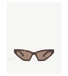 Prada Pr12v Cat-eye-frame Sunglasses In Brown