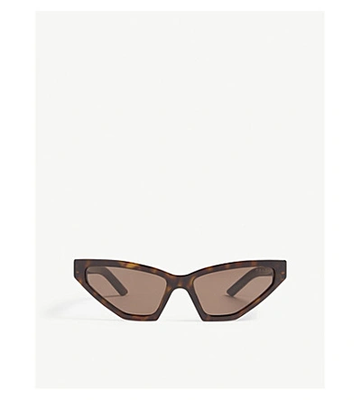 Prada Pr12v Cat-eye-frame Sunglasses In Brown