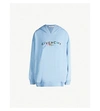 GIVENCHY RAINBOW LOGO-EMBROIDERED COTTON HOODY