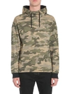 BALMAIN BALMAIN CAMOUFLAGE PRINTED HOODIE