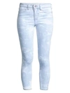 L AGENCE Margot High-Rise Crop Skinny Tie Dye Jeans