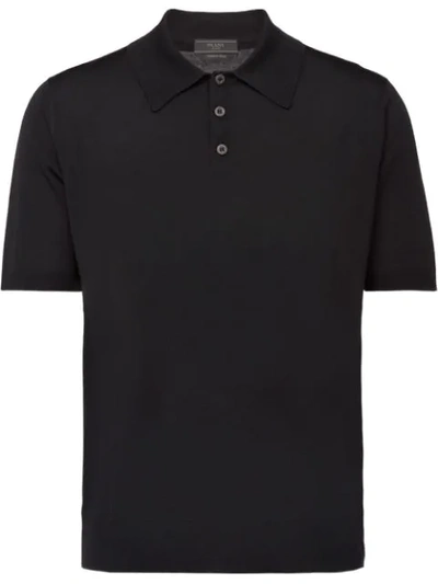 Prada Polo Shirt In Black