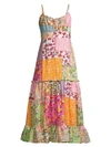 SALONI Bella Patchwork Print Dress