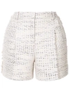 ZUHAIR MURAD METALLIC THREAD TWEED SHORTS