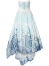 ISABEL SANCHIS VALENCIA ABSTRACT PRINT BALL GOWN