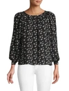 TANYA TAYLOR Floral-Print Silk Top