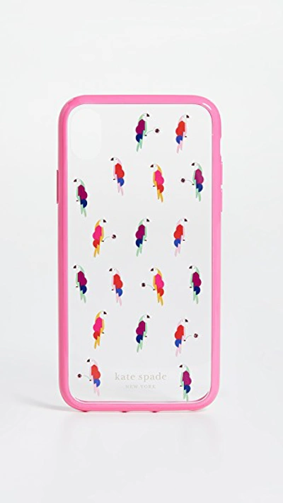 Kate Spade Jeweled Flock Party Iphone Case In Multi