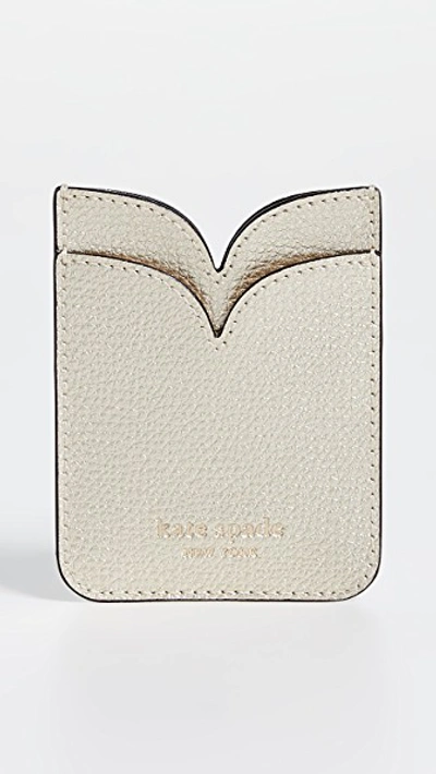 Kate Spade Sylvia Double Sticker Pocket In Pale Gold