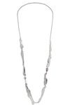 LEIGH MILLER NET SUSTAIN CURRENT SILVER MULTI-STONE NECKLACE