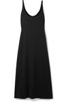 ATM ANTHONY THOMAS MELILLO HIGH TORSION COTTON-JERSEY MIDI DRESS