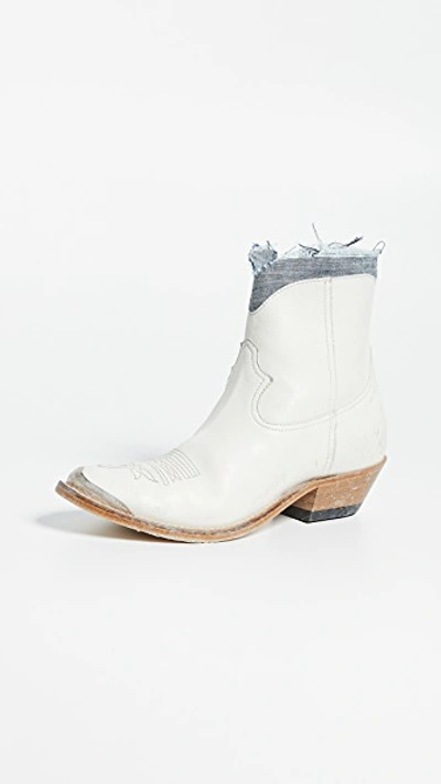 Golden Goose Young Boots In Ice/jeans