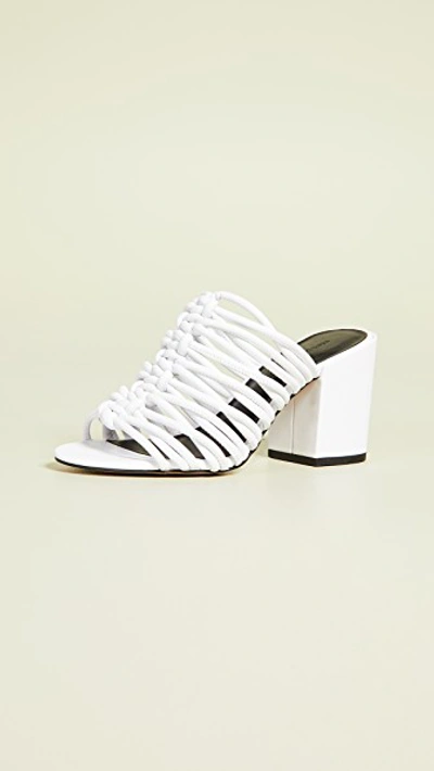 Rebecca Minkoff Women's Calanthe Block-heel Slide Sandals In White
