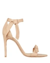 Alexandre Birman Clarita 100 Leather Sandals In Nude