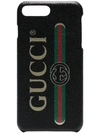 GUCCI MULTICOLOURED IPHONE 8+ LOGO LEATHER PHONE CASE