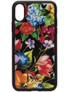 DOLCE & GABBANA MULTICOLOURED FLORAL PRINT IPHONE X COVER