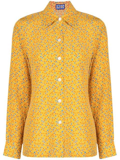Lhd Sunny Floral The Star Island Shirt In Gold