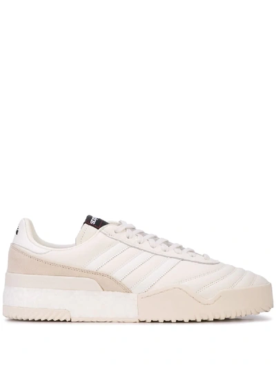 Adidas Originals By Alexander Wang Ribbed Low-top Sneakers - White
