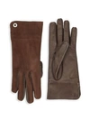 LORO PIANA WOMEN'S GUANTO JACQUELINE LEATHER & SUEDE GLOVES,0400090643910