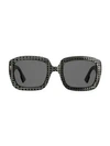 DIOR 54MM SQUARE SUNGLASSES,0400010434171