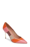 Kurt Geiger Women's Britton Pointed-toe Pumps In Pink Comb Leather