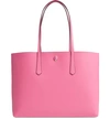 Kate Spade Large Molly Leather Tote - Pink In Hibiscus Tea