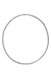 John Hardy Classic Chain Box Chain Necklace With Figurative Naga Lobster Clasp In Silver