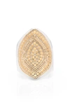 ANNA BECK SIGNATURE BEADED MARQUISE RING,1311R-TWT