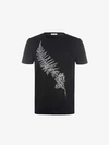 ALEXANDER MCQUEEN FROSTED FERN EMBROIDERED T-SHIRT