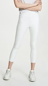 Sprwmn High Waist Crop Leggings In White