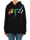 GUCCI GUCCI RAINBOW LOGO HOODIE