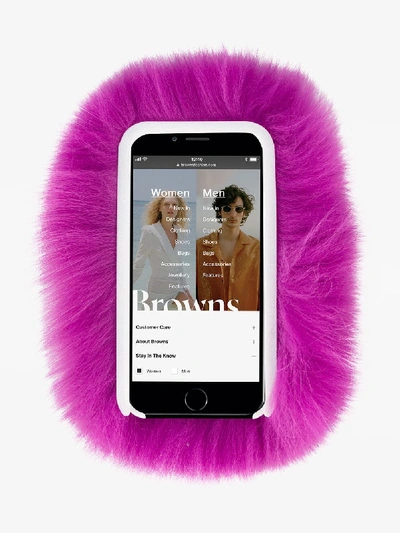 Wild And Woolly Purple Fur Robidoux Iphone 7 Case In Pink/purple