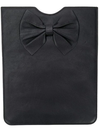 Red Valentino Bow Detail Tablet Case In Black