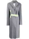 MACKINTOSH MAISON MARGIELA GREY BONDED COTTON SINGLE BREASTED TRENCH COAT