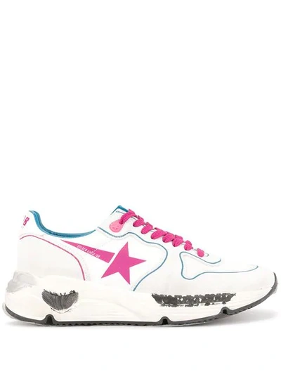 Golden Goose Running Sole Trainers In White