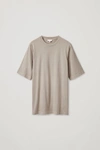 COS WASHED COTTON T-SHIRT,0527814009