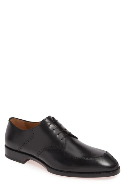 Christian Louboutin A Mon Homme Flat Derby Shoes In Black