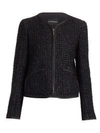 EMPORIO ARMANI Shimmer Jacquard Tweed Jacket