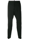 DSQUARED2 MID-RISE TAPERED TROUSERS