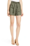 EQUIPMENT TAIMEE LINEN SHORTS,19-2-004558-SH00722