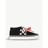 OFF-WHITE LOGO-EMBROIDERED SUEDE MID-RISE TRAINERS