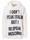 MOSCHINO PRINTED HOODIE,10938145