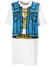 MOSCHINO LOGO PRINTED T-SHIRT DRESS,10938147